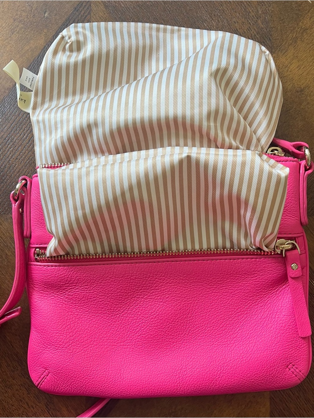 kate spade Bright Pink Leather Crossbody Bag - Picture 6 of 13
